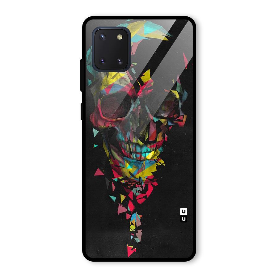 Colored Skull Shred Glass Back Case for Galaxy Note 10 Lite
