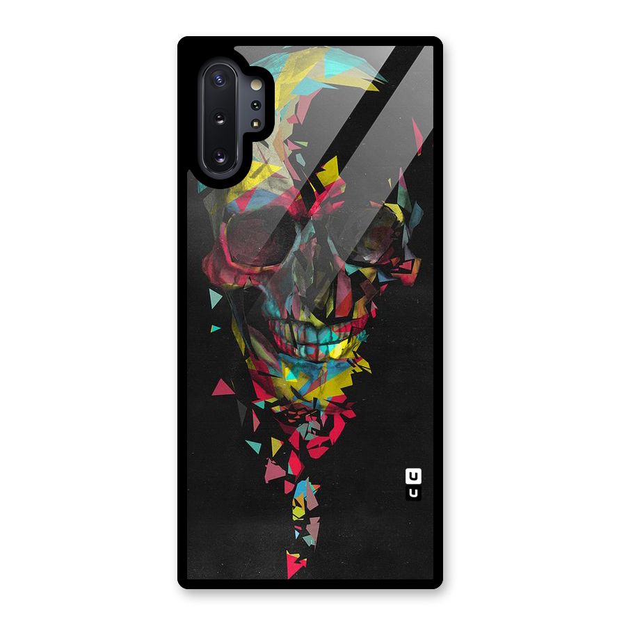 Colored Skull Shred Glass Back Case for Galaxy Note 10 Plus