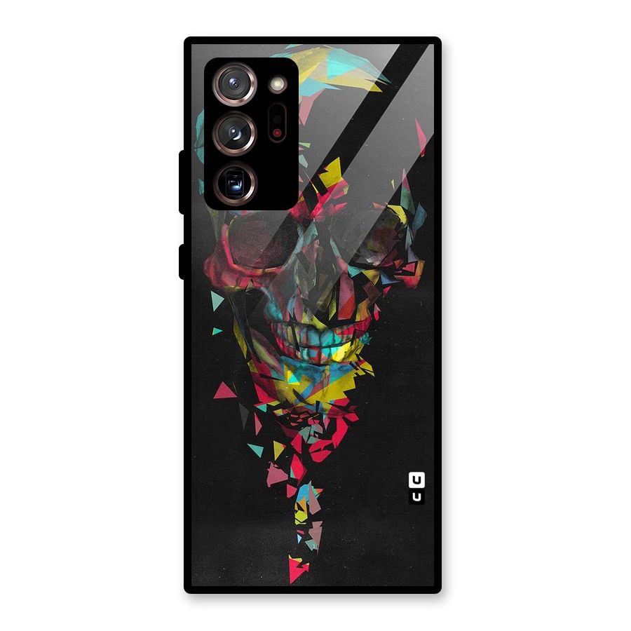 Colored Skull Shred Glass Back Case for Galaxy Note 20 Ultra 5G