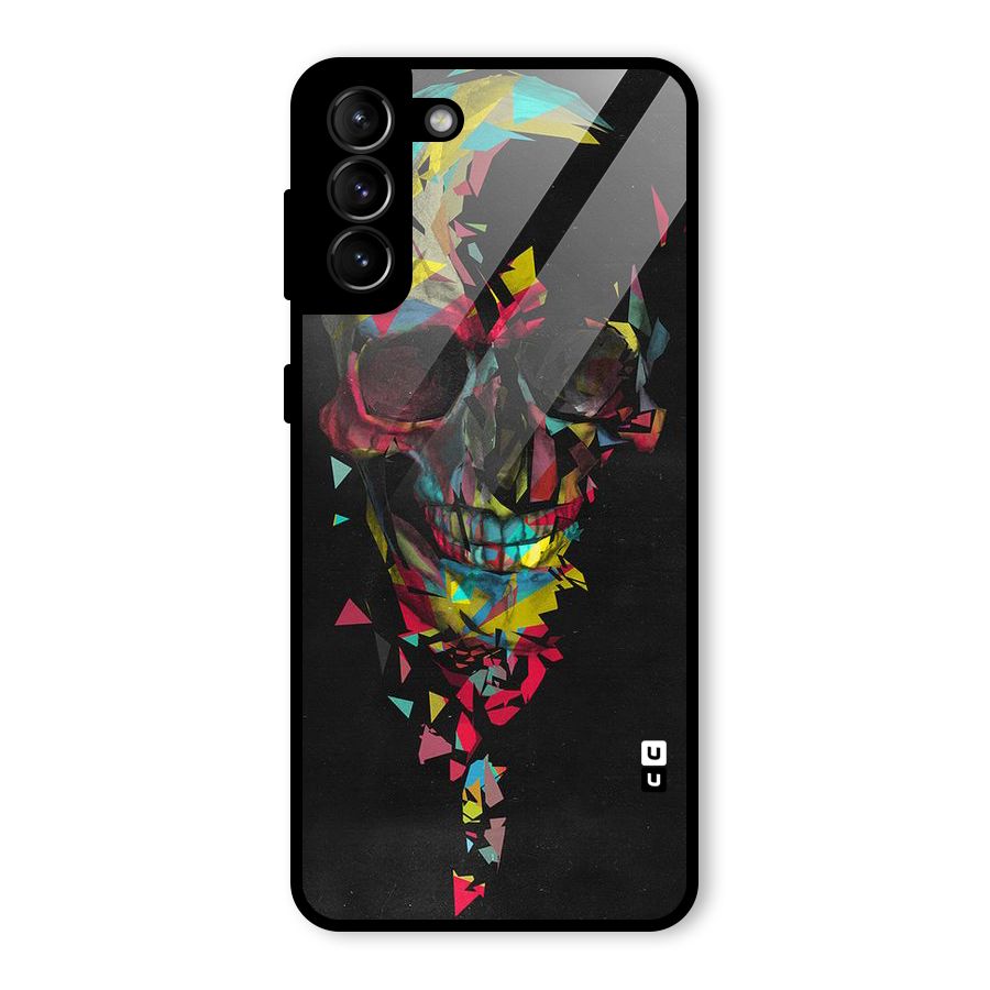 Colored Skull Shred Glass Back Case for Galaxy S21 Plus
