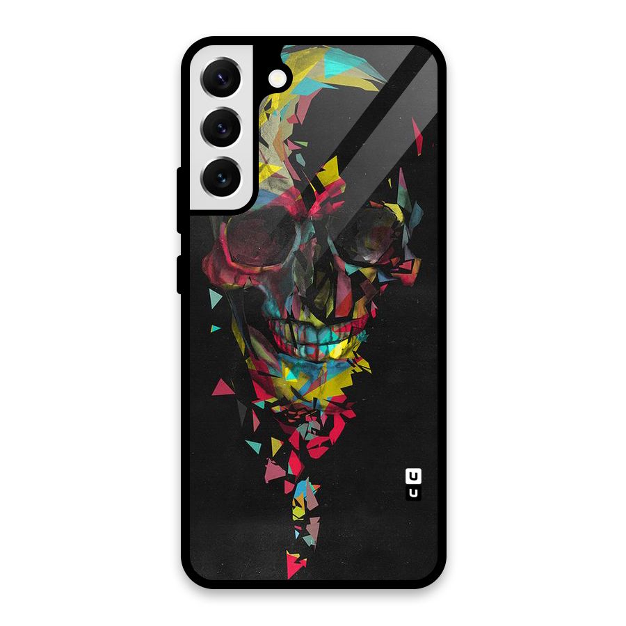 Colored Skull Shred Glass Back Case for Galaxy S22 Plus 5G