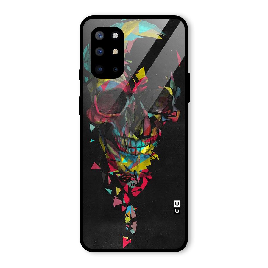 Colored Skull Shred Glass Back Case for OnePlus 8T