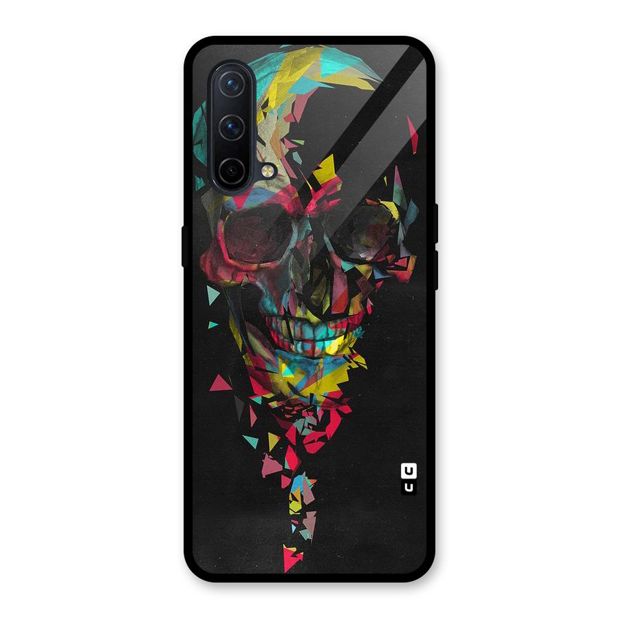 Colored Skull Shred Glass Back Case for OnePlus Nord CE 5G
