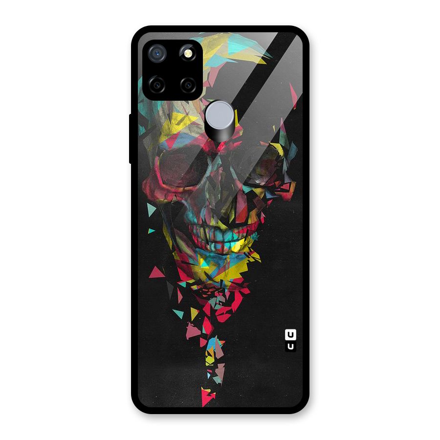 Colored Skull Shred Glass Back Case for Realme C12