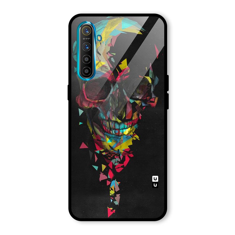 Colored Skull Shred Glass Back Case for Realme X2