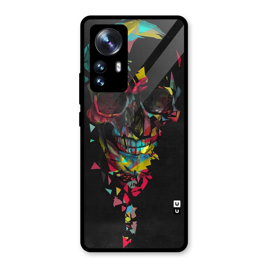 Colored Skull Shred Glass Back Case for Xiaomi 12 Pro