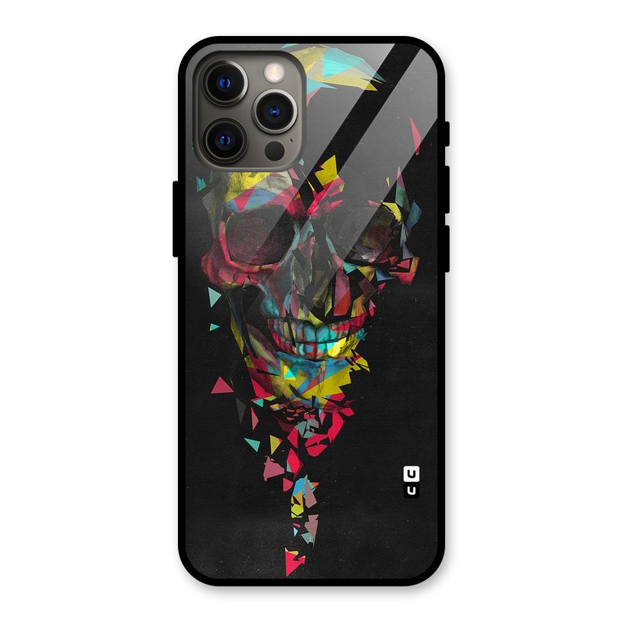 Colored Skull Shred Glass Back Case for iPhone 12 Pro Max