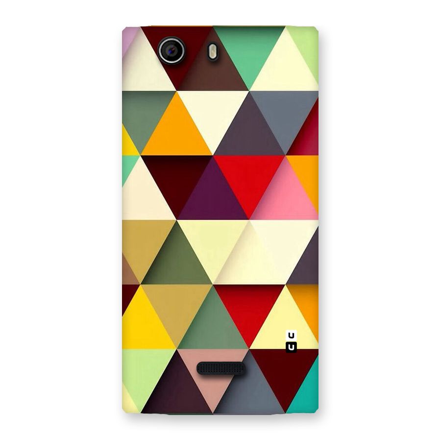 Colored Triangles Back Case for Canvas Nitro 2 E311
