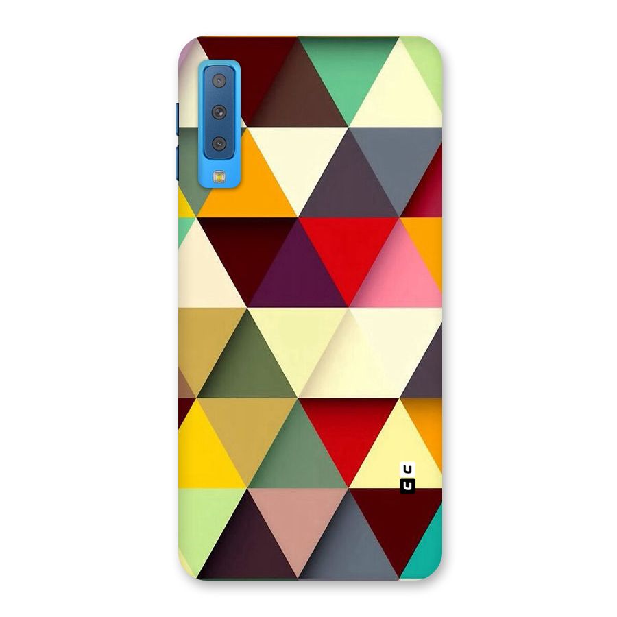 Colored Triangles Back Case for Galaxy A7 (2018)