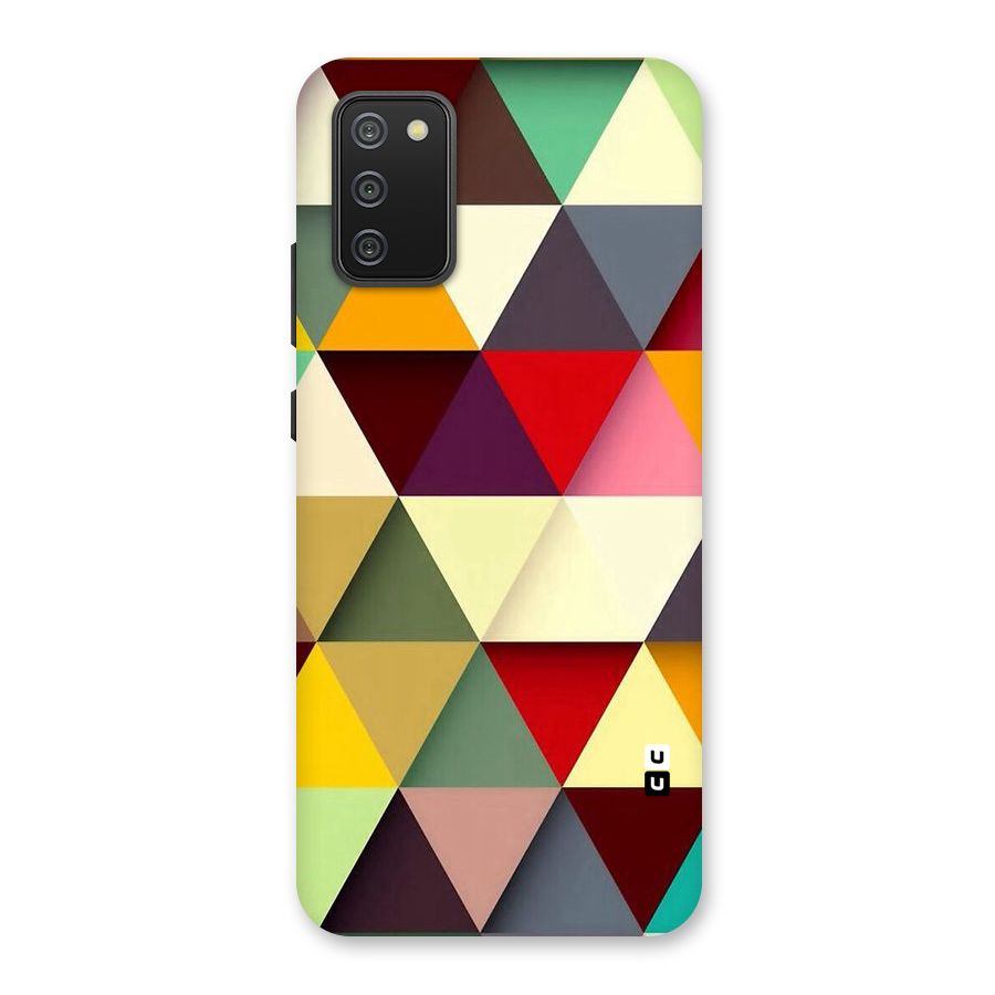 Colored Triangles Back Case for Galaxy M02s