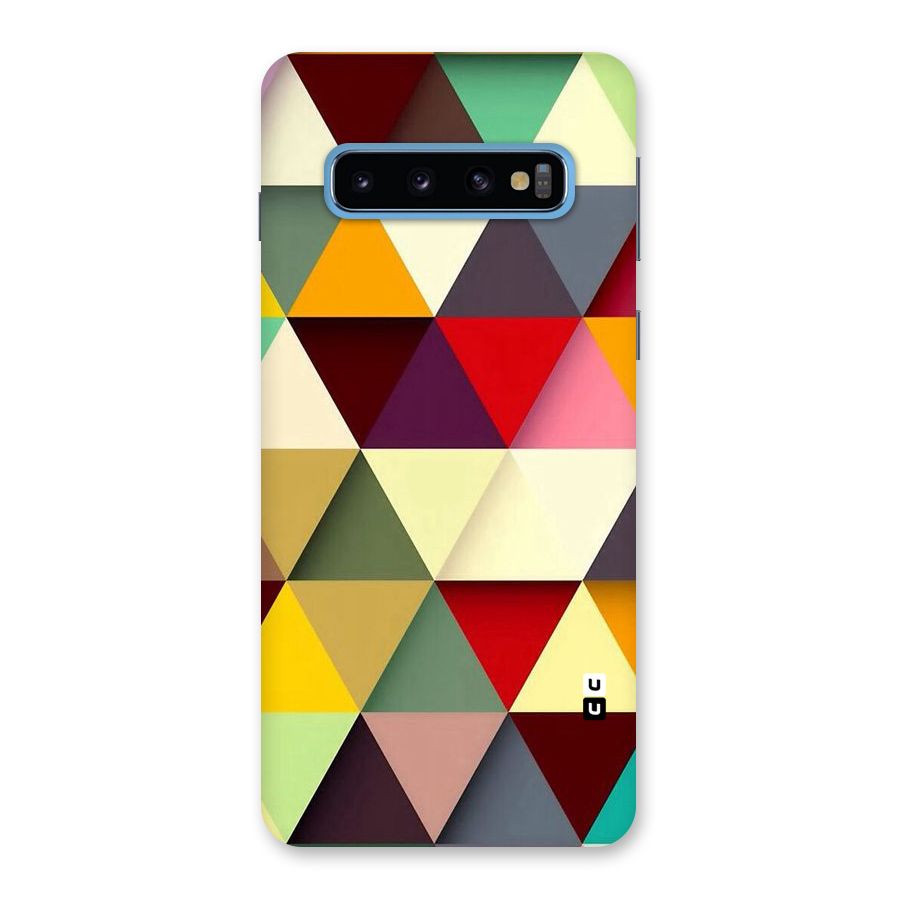 Colored Triangles Back Case for Galaxy S10