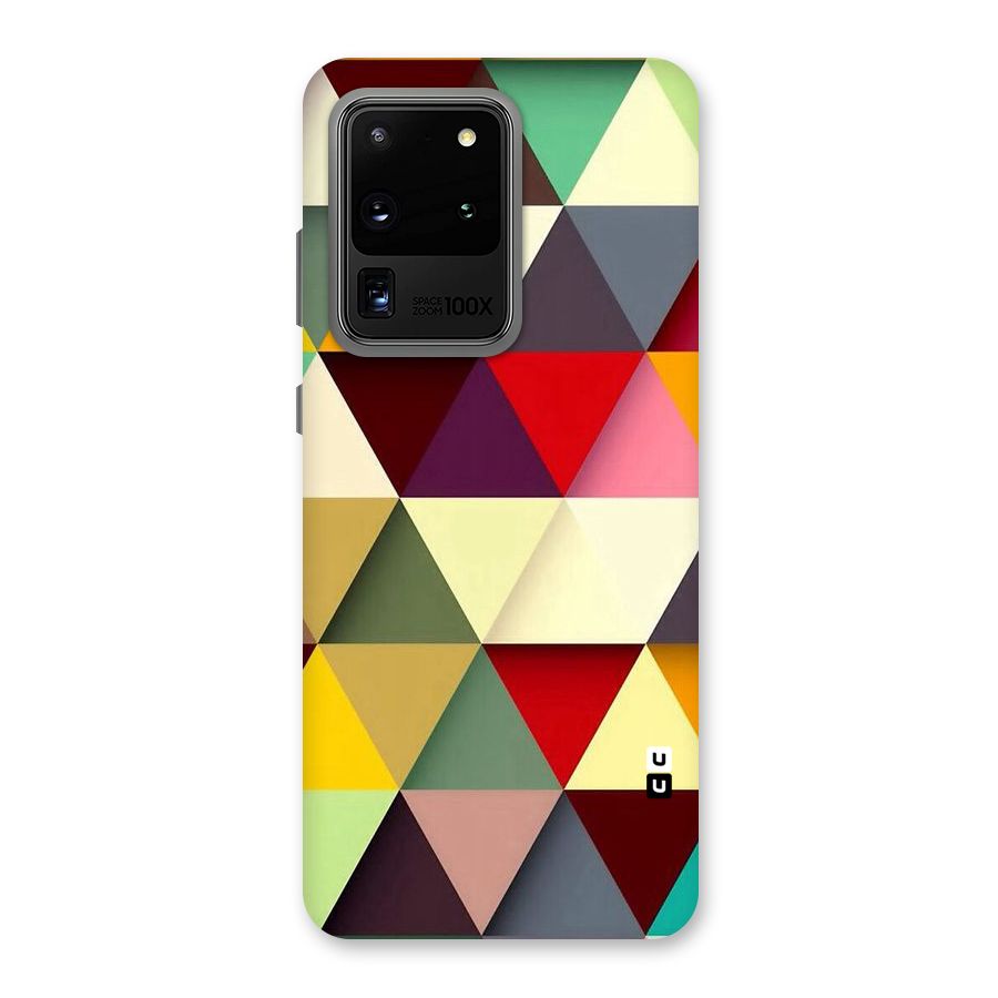 Colored Triangles Back Case for Galaxy S20 Ultra