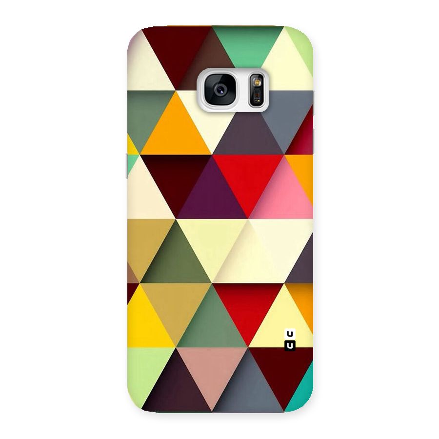 Colored Triangles Back Case for Galaxy S7 Edge