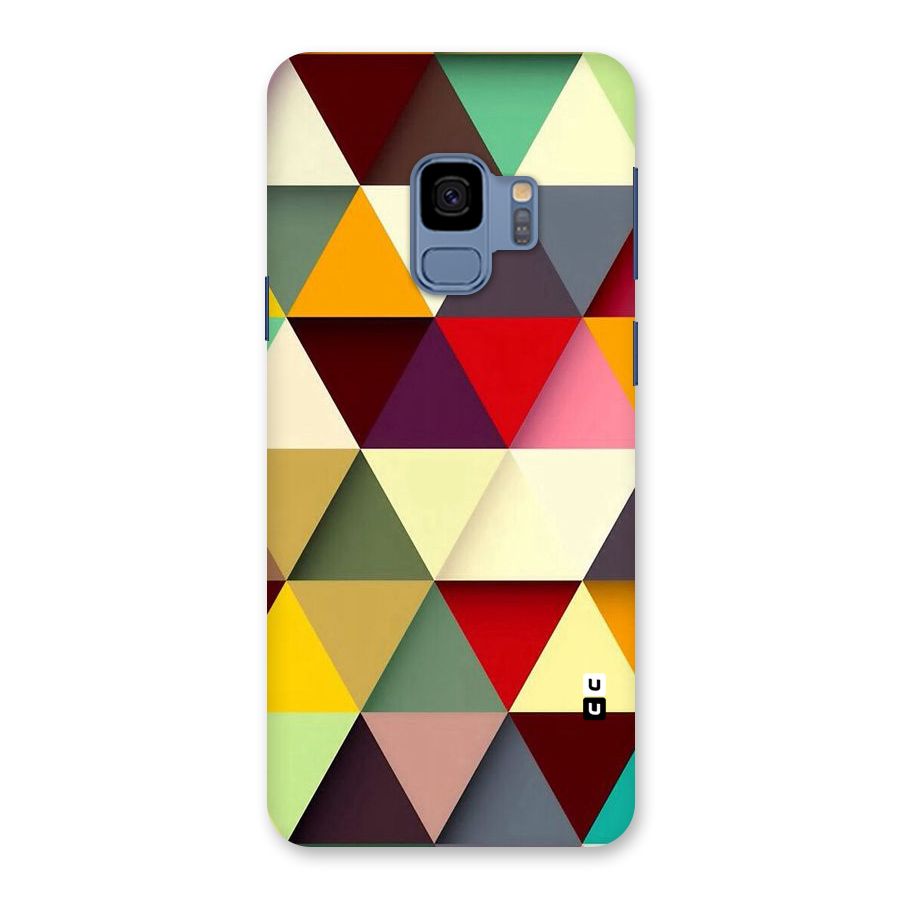 Colored Triangles Back Case for Galaxy S9