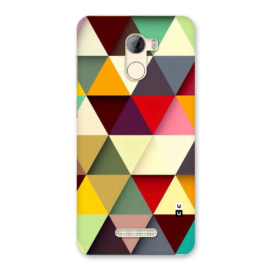 Colored Triangles Back Case for Gionee A1 LIte