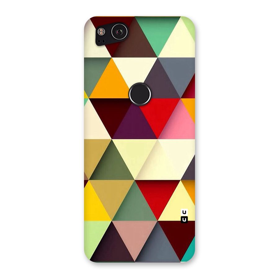 Colored Triangles Back Case for Google Pixel 2