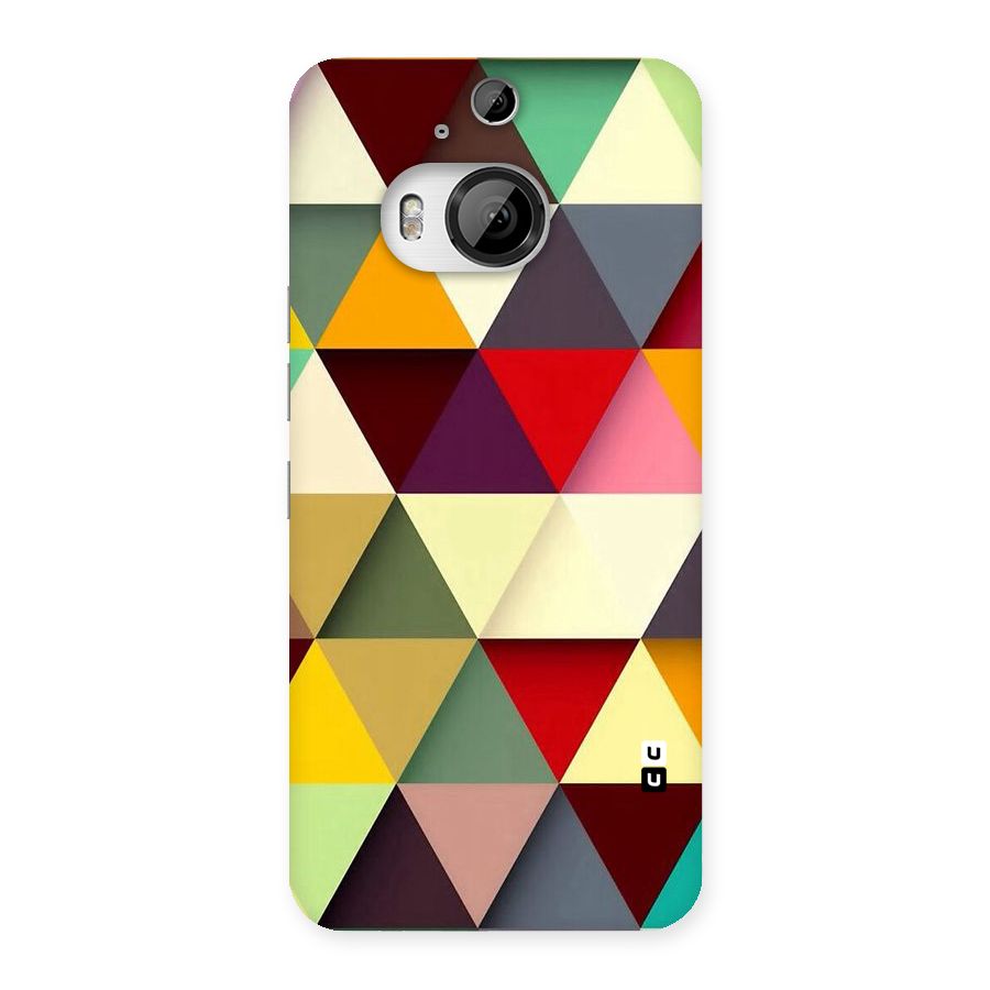 Colored Triangles Back Case for HTC One M9 Plus