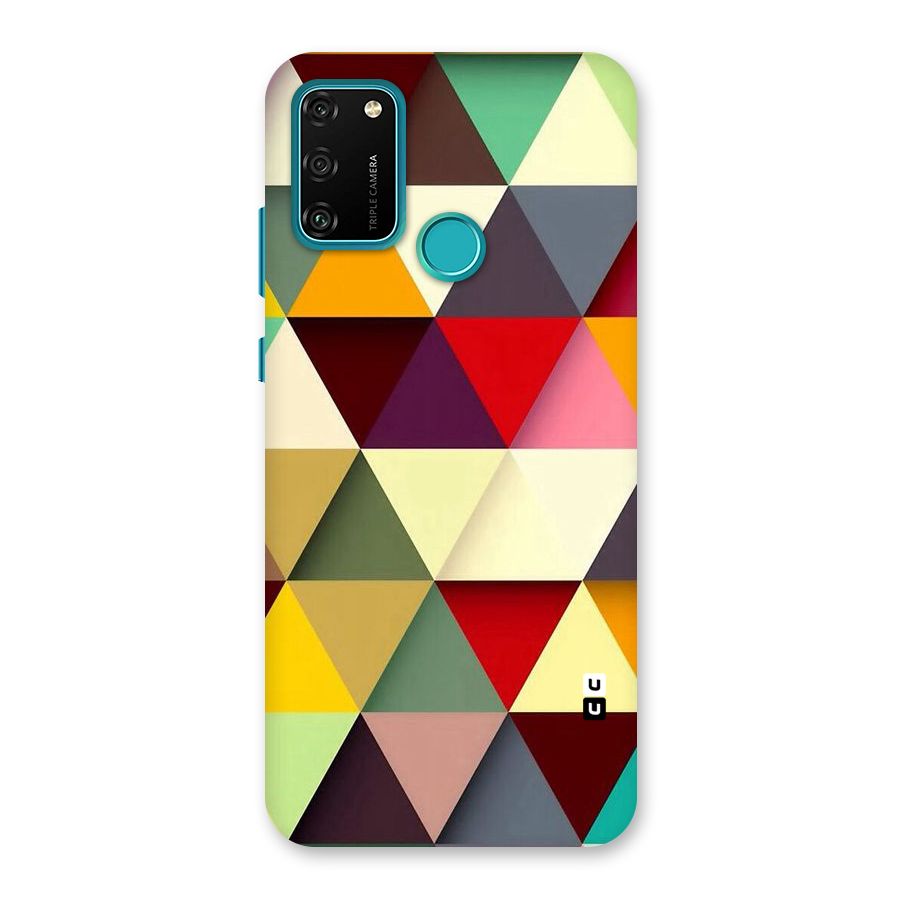 Colored Triangles Back Case for Honor 9A