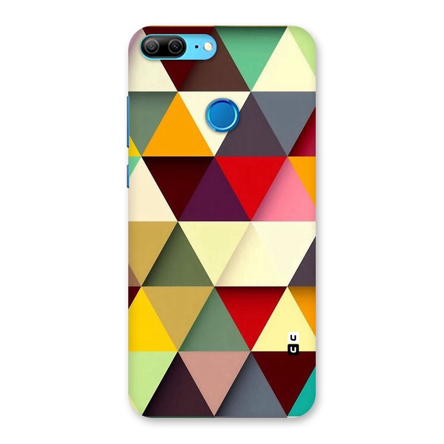 Colored Triangles Back Case for Honor 9 Lite