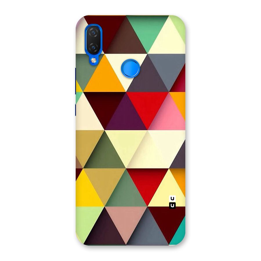 Colored Triangles Back Case for Huawei P Smart+