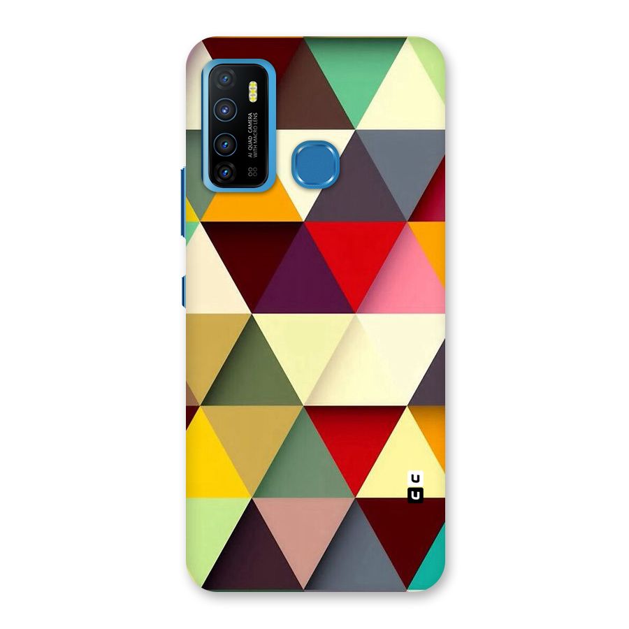 Colored Triangles Back Case for Infinix Hot 9