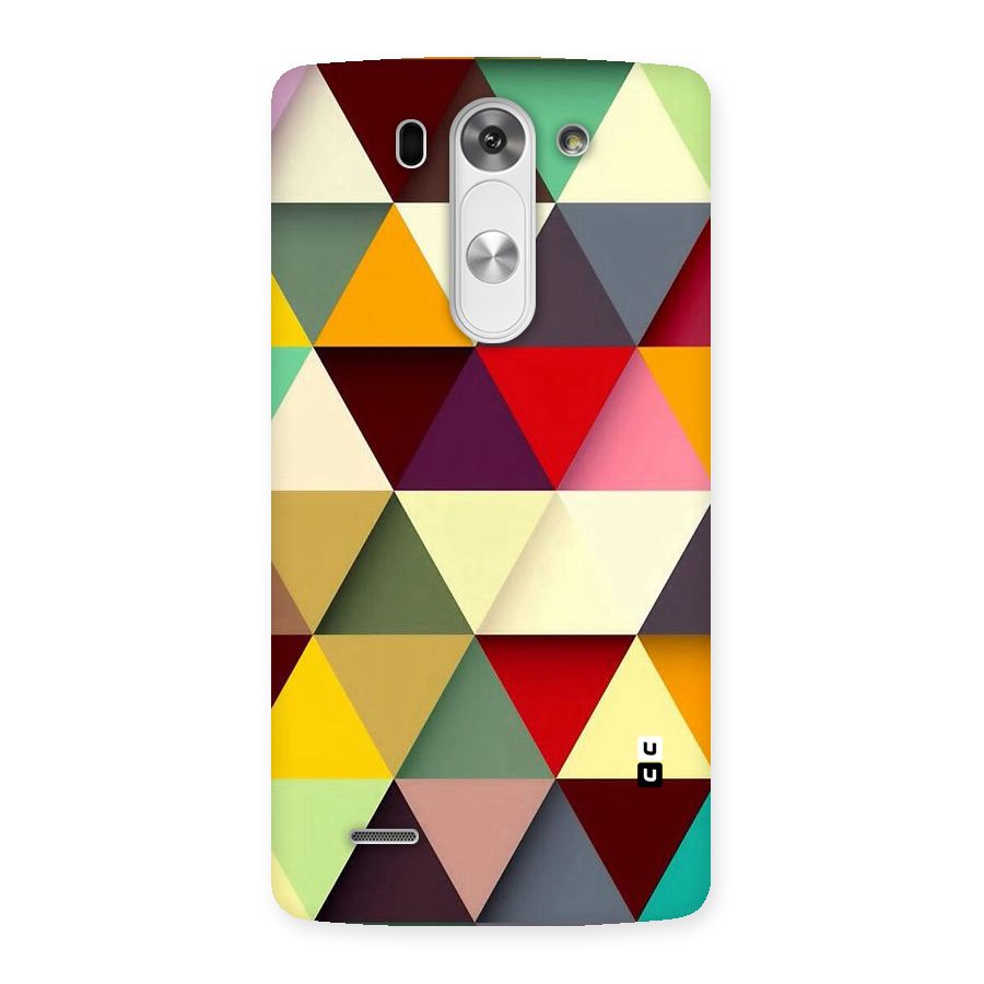 Colored Triangles Back Case for LG G3 Beat