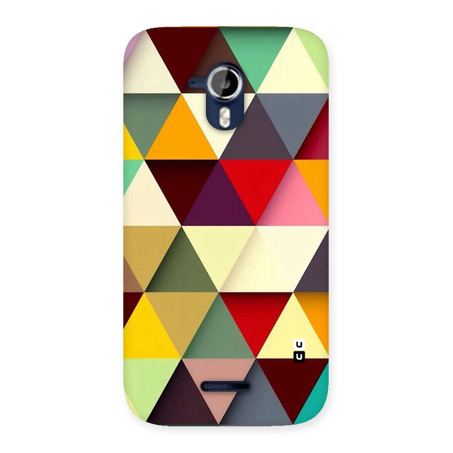 Colored Triangles Back Case for Micromax Canvas Magnus A117