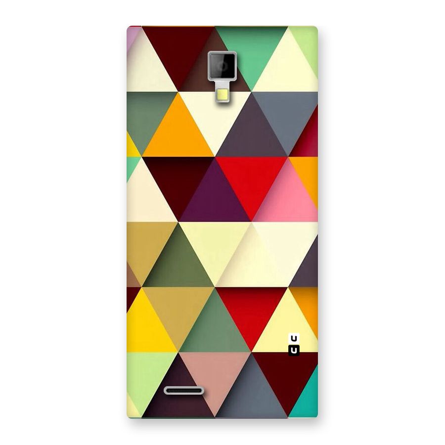 Colored Triangles Back Case for Micromax Canvas Xpress A99