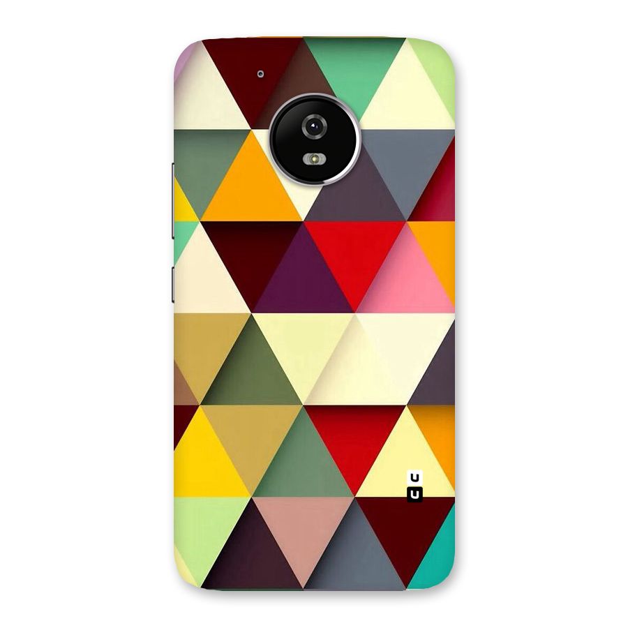 Colored Triangles Back Case for Moto G5