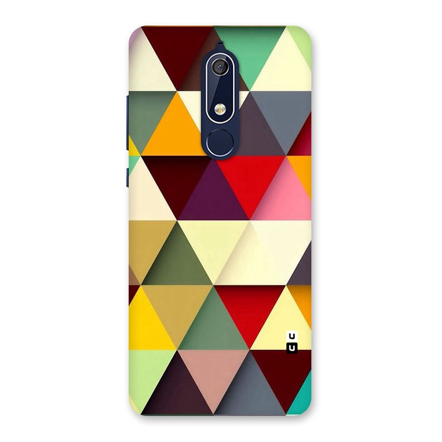Colored Triangles Back Case for Nokia 5.1