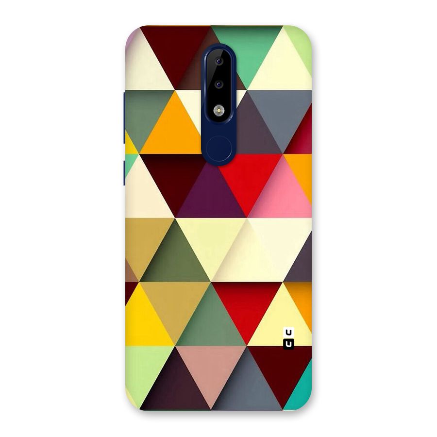 Colored Triangles Back Case for Nokia 5.1 Plus