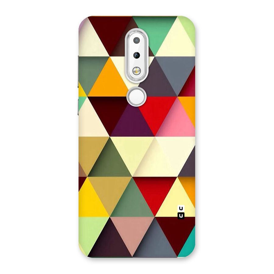 Colored Triangles Back Case for Nokia 6.1 Plus