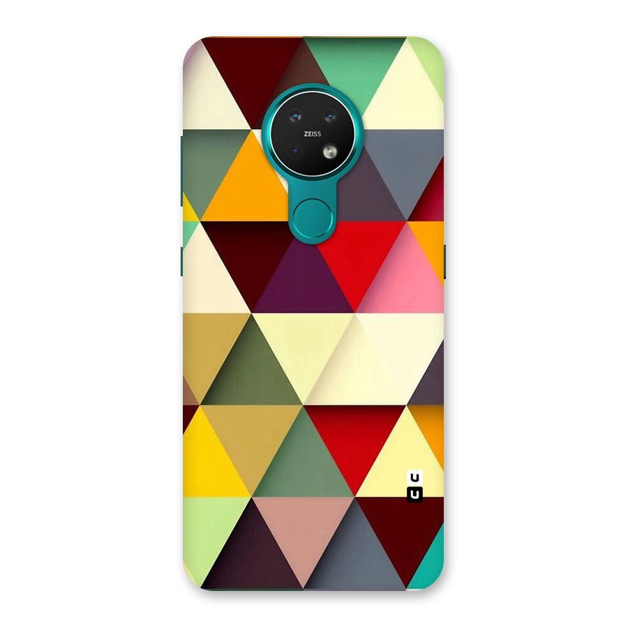 Colored Triangles Back Case for Nokia 7.2