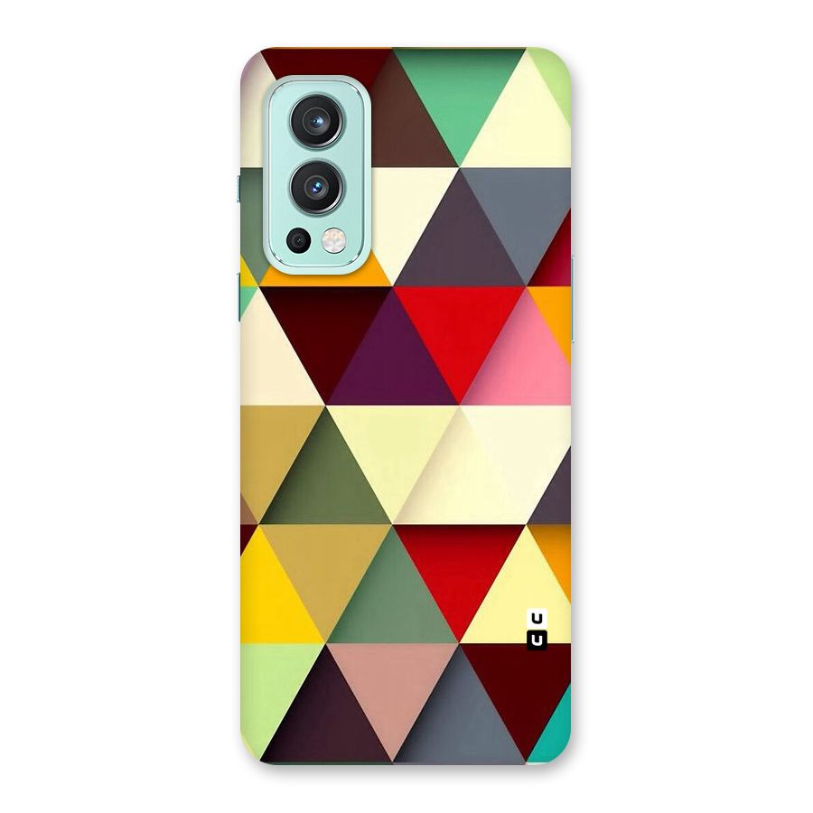 Colored Triangles Back Case for OnePlus Nord 2 5G