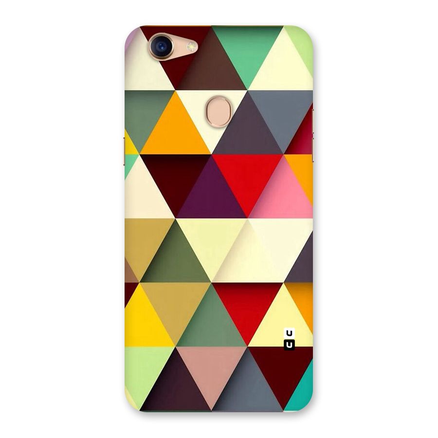 Colored Triangles Back Case for Oppo F5 Youth