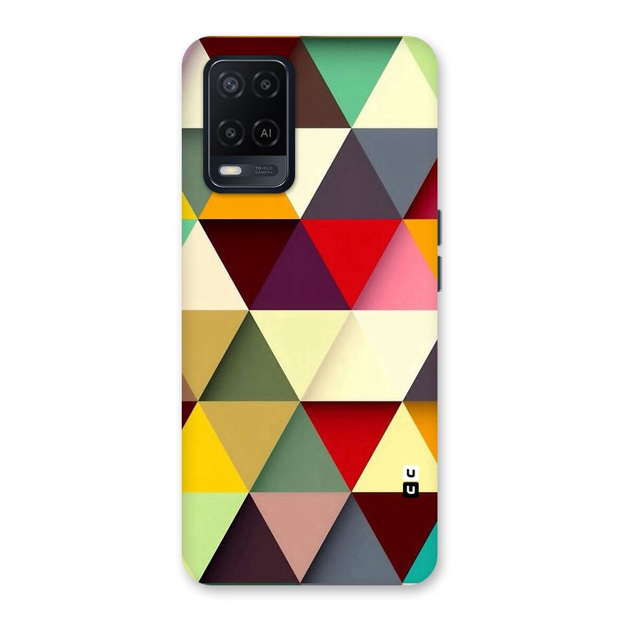 Colored Triangles Back Case for Oppo A54