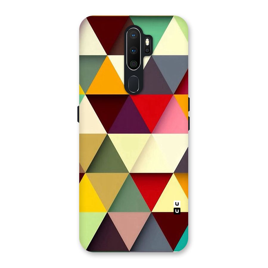 Colored Triangles Back Case for Oppo A5 (2020)