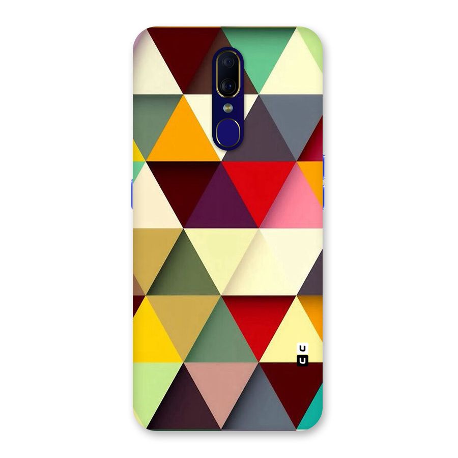 Colored Triangles Back Case for Oppo F11