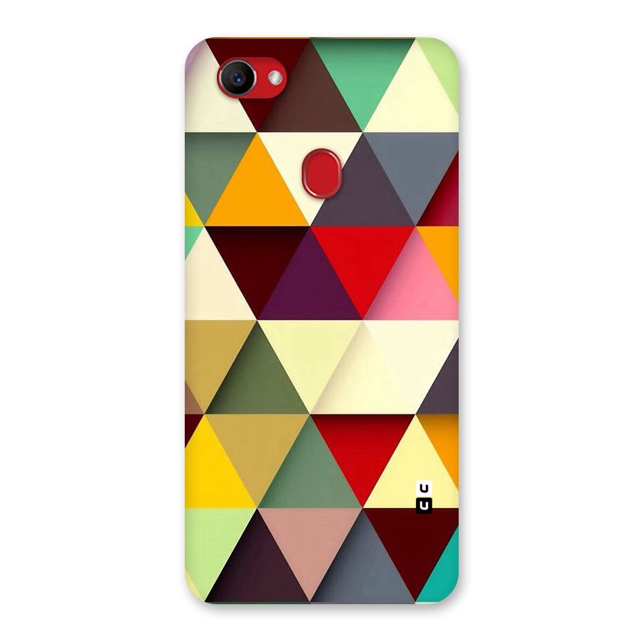 Colored Triangles Back Case for Oppo F7