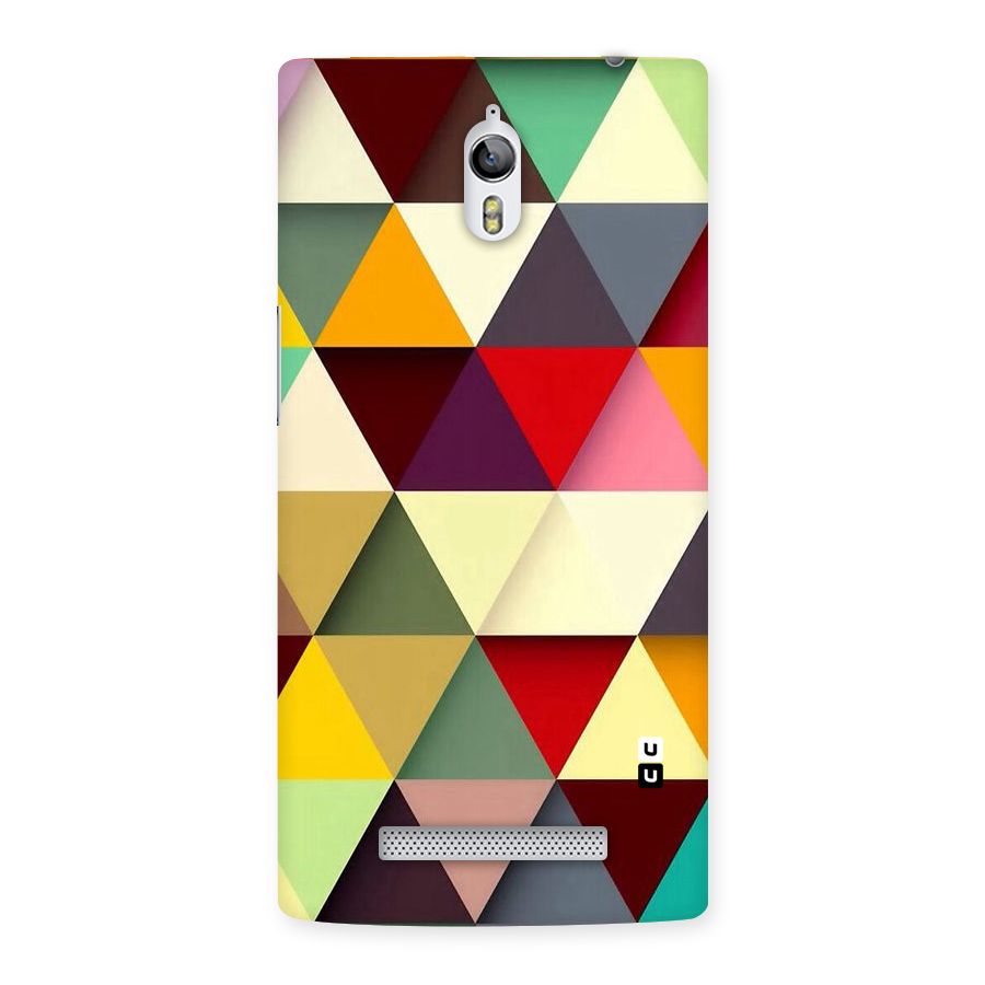 Colored Triangles Back Case for Oppo Find 7