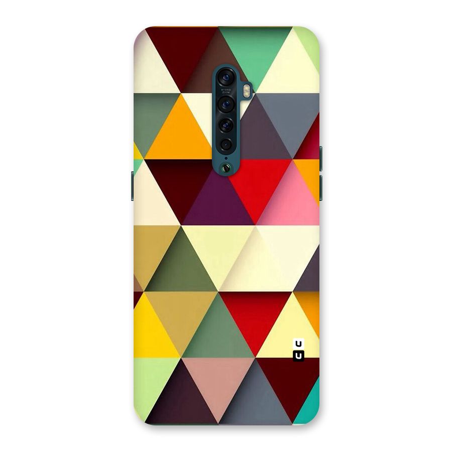 Colored Triangles Back Case for Oppo Reno2