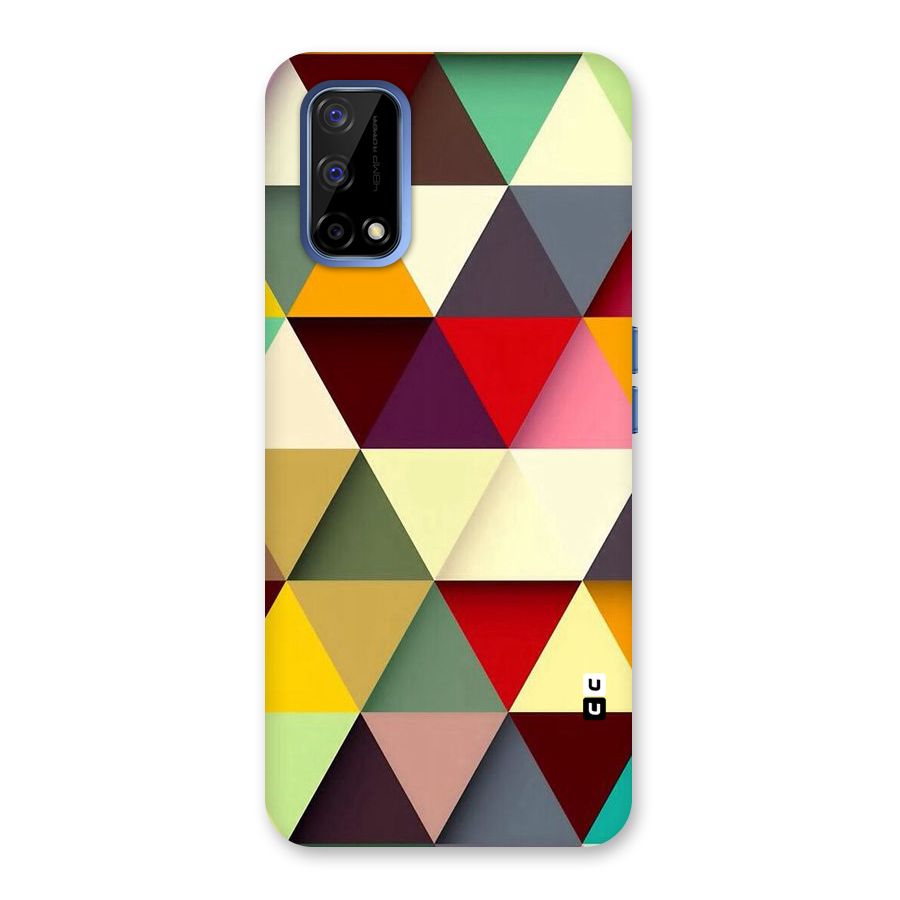Colored Triangles Back Case for Realme Narzo 30 Pro