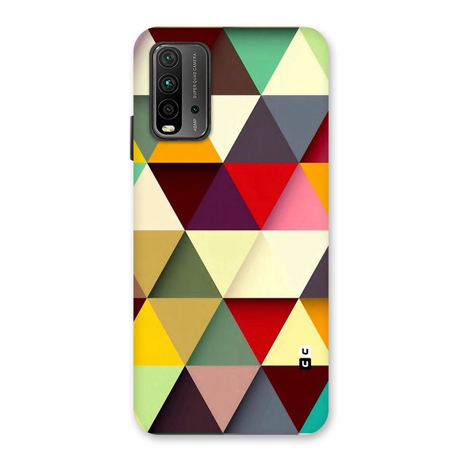 Colored Triangles Back Case for Redmi 9 Power