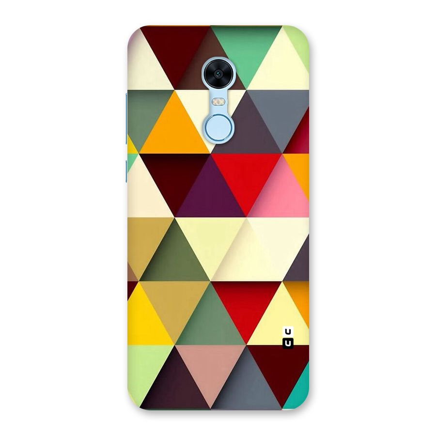 Colored Triangles Back Case for Redmi Note 5