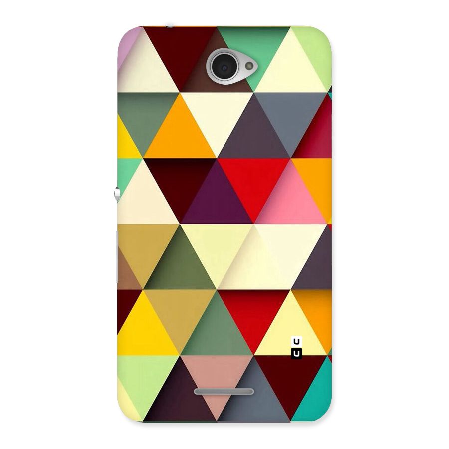 Colored Triangles Back Case for Sony Xperia E4