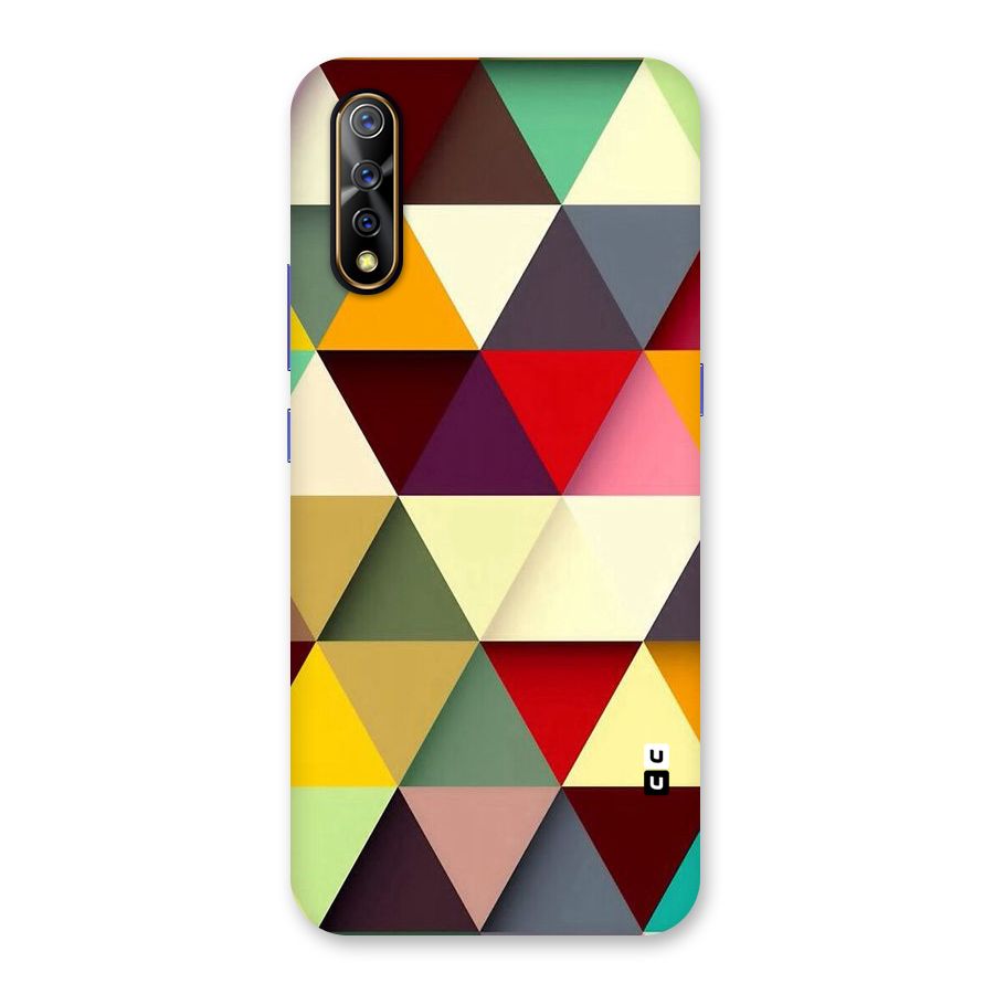 Colored Triangles Back Case for Vivo S1