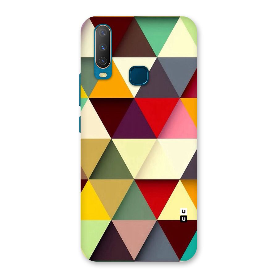Colored Triangles Back Case for Vivo Y15