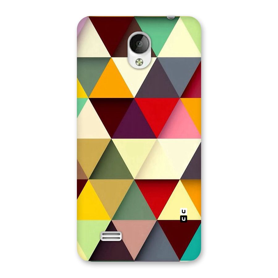 Colored Triangles Back Case for Vivo Y21