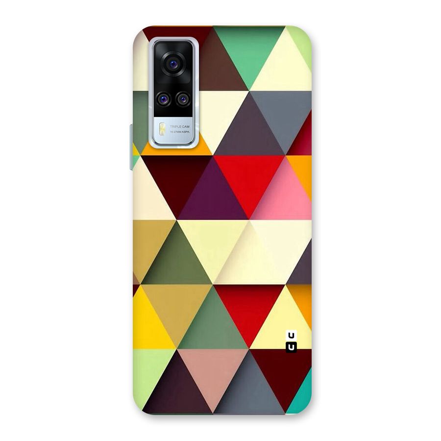 Colored Triangles Back Case for Vivo Y31
