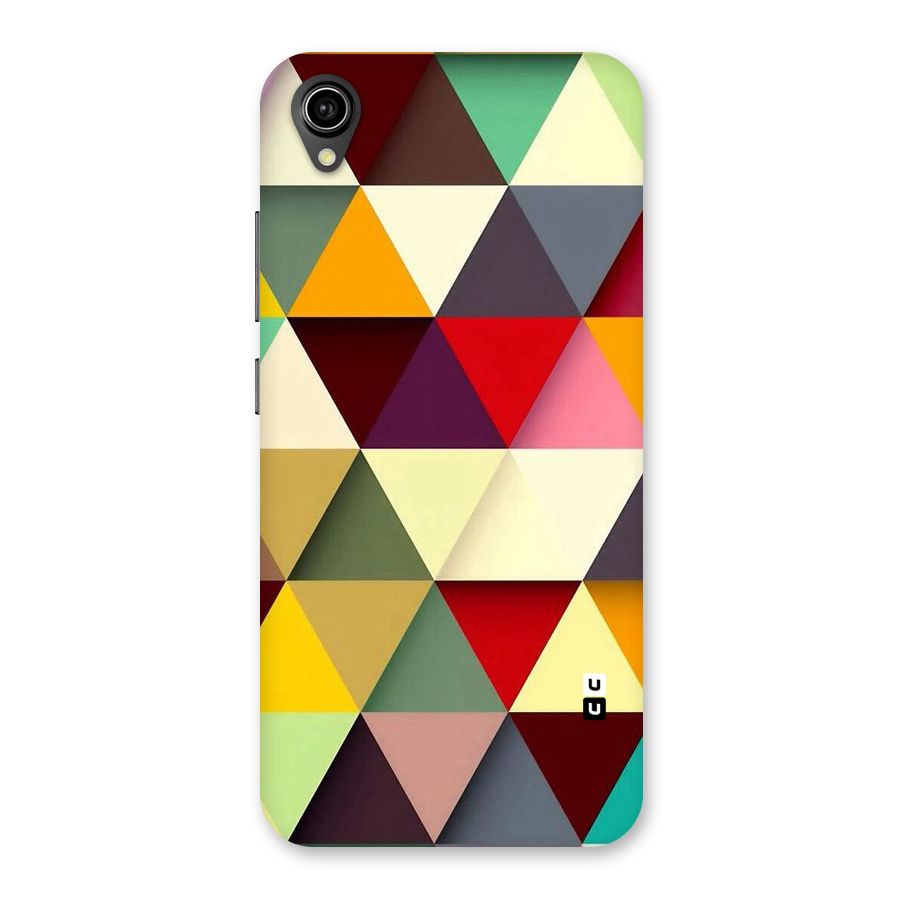 Colored Triangles Back Case for Vivo Y90